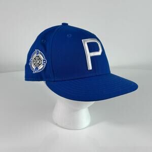 New Era 59FIFTY Pittsburgh Pirates Hat Blue 7 5/8 Fitted Patch